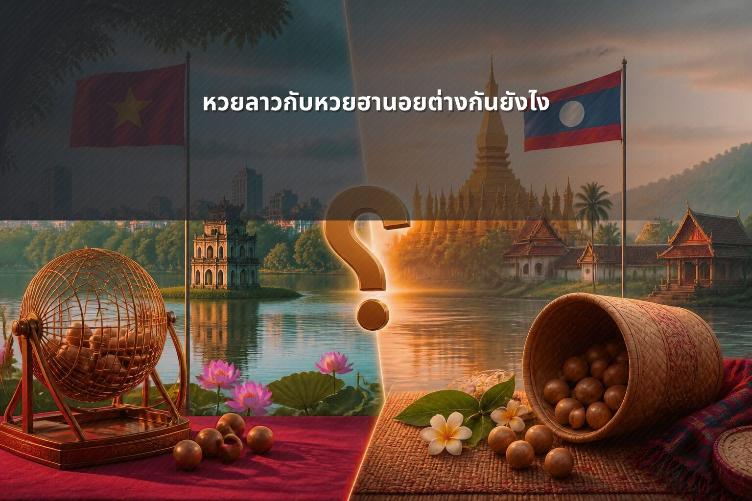 หวยลาวกับหวยฮานอยต่างกันยังไง - หวยลาว