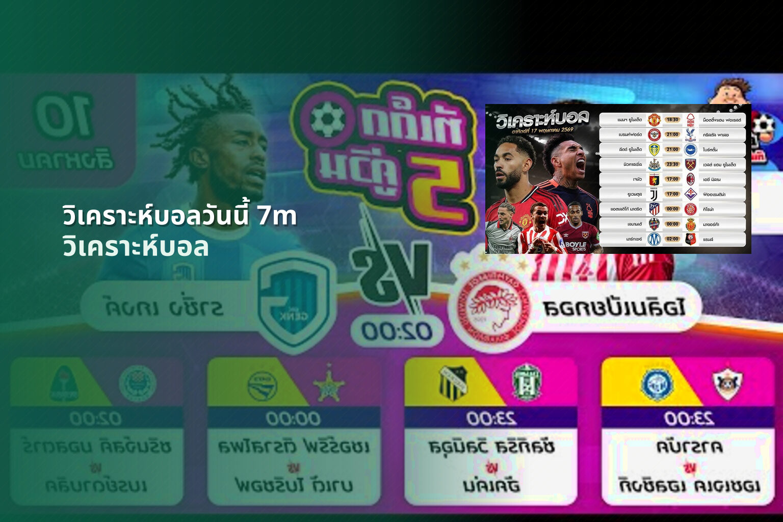 วิเคราะห์บอลวันนี้ 7m - football analysis