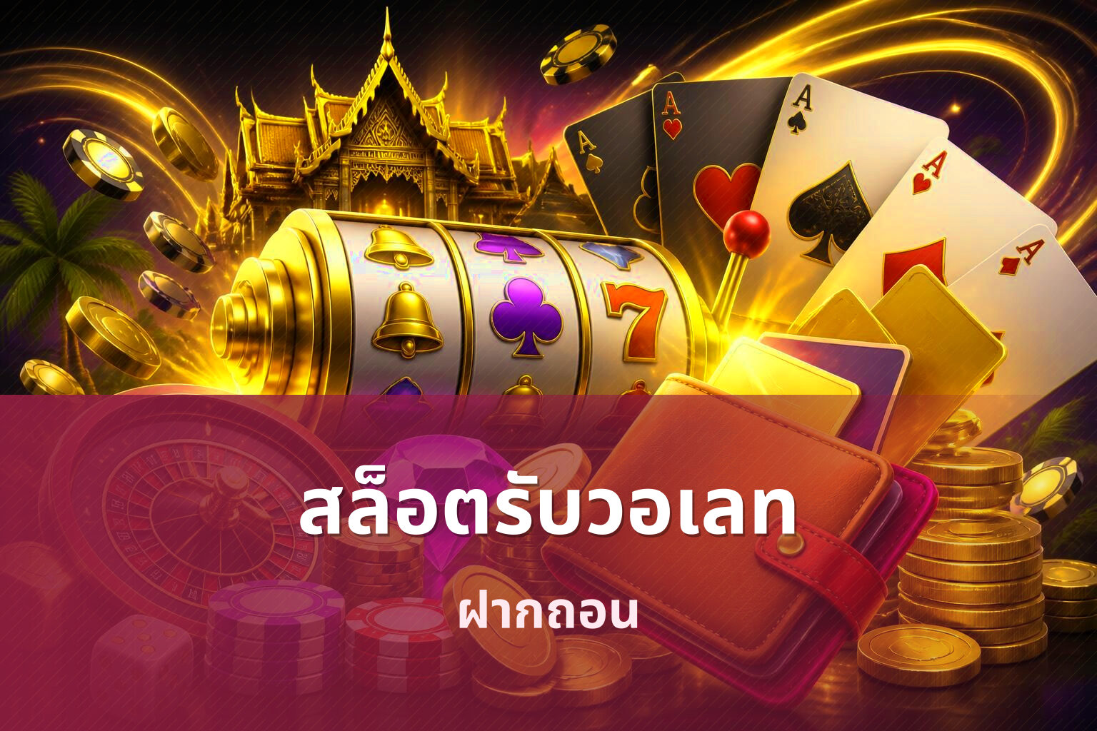สล็อตรับวอเลท ฝากถอน