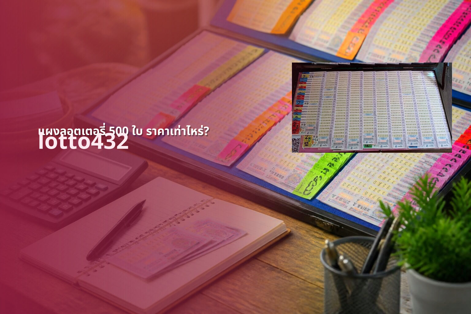 แผงลอตเตอรี่ 500 ใบ ราคาเท่าไหร่? - Price of 500 lottery tickets
