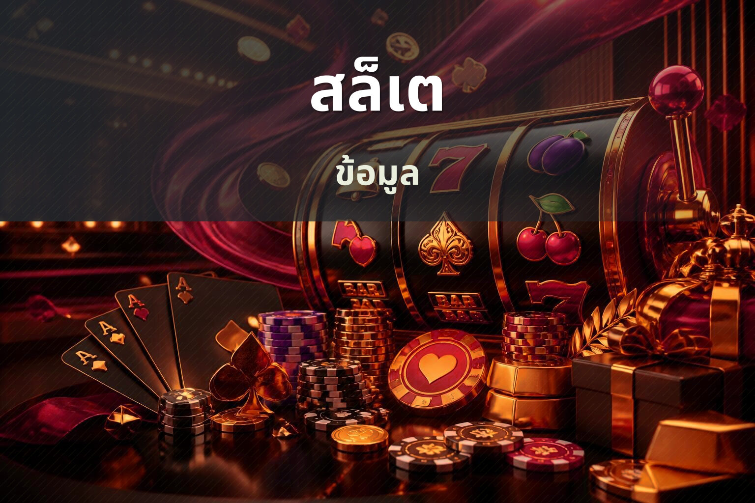 สล็เต ข้อมูล