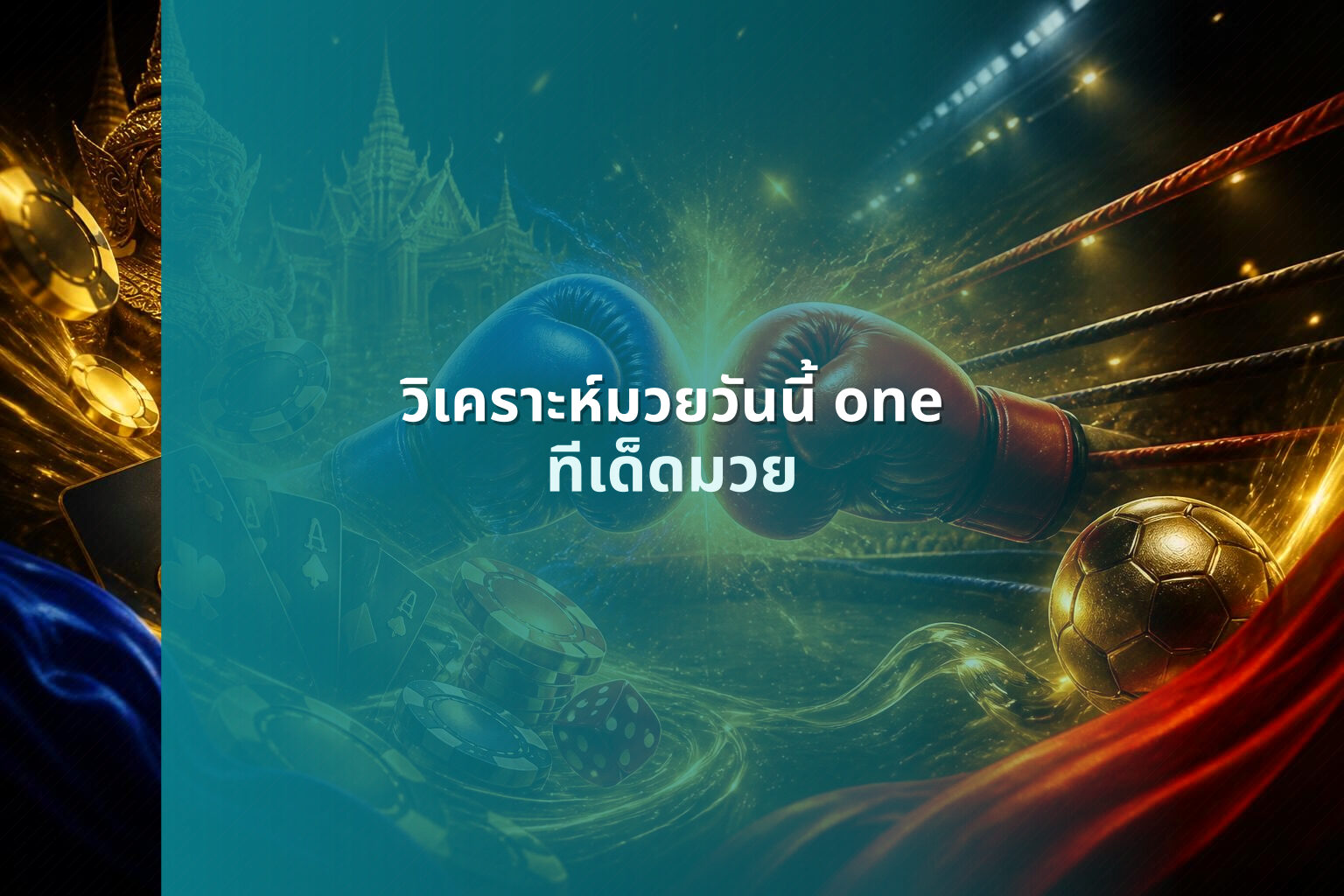 วิเคราะห์มวยวันนี้ one - boxing analysis