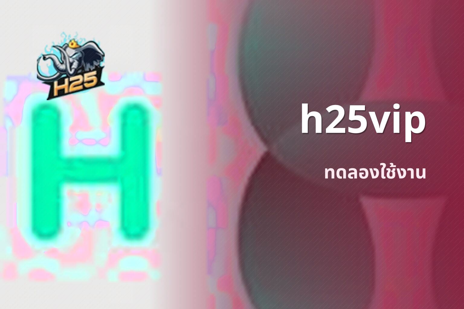 h25vip ทดลองใช้งาน