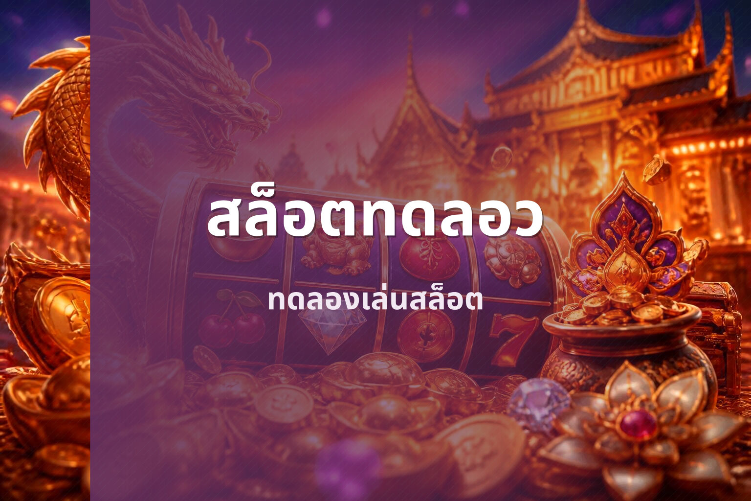 สล็อตทดลอว ทดลองเล่นสล็อต