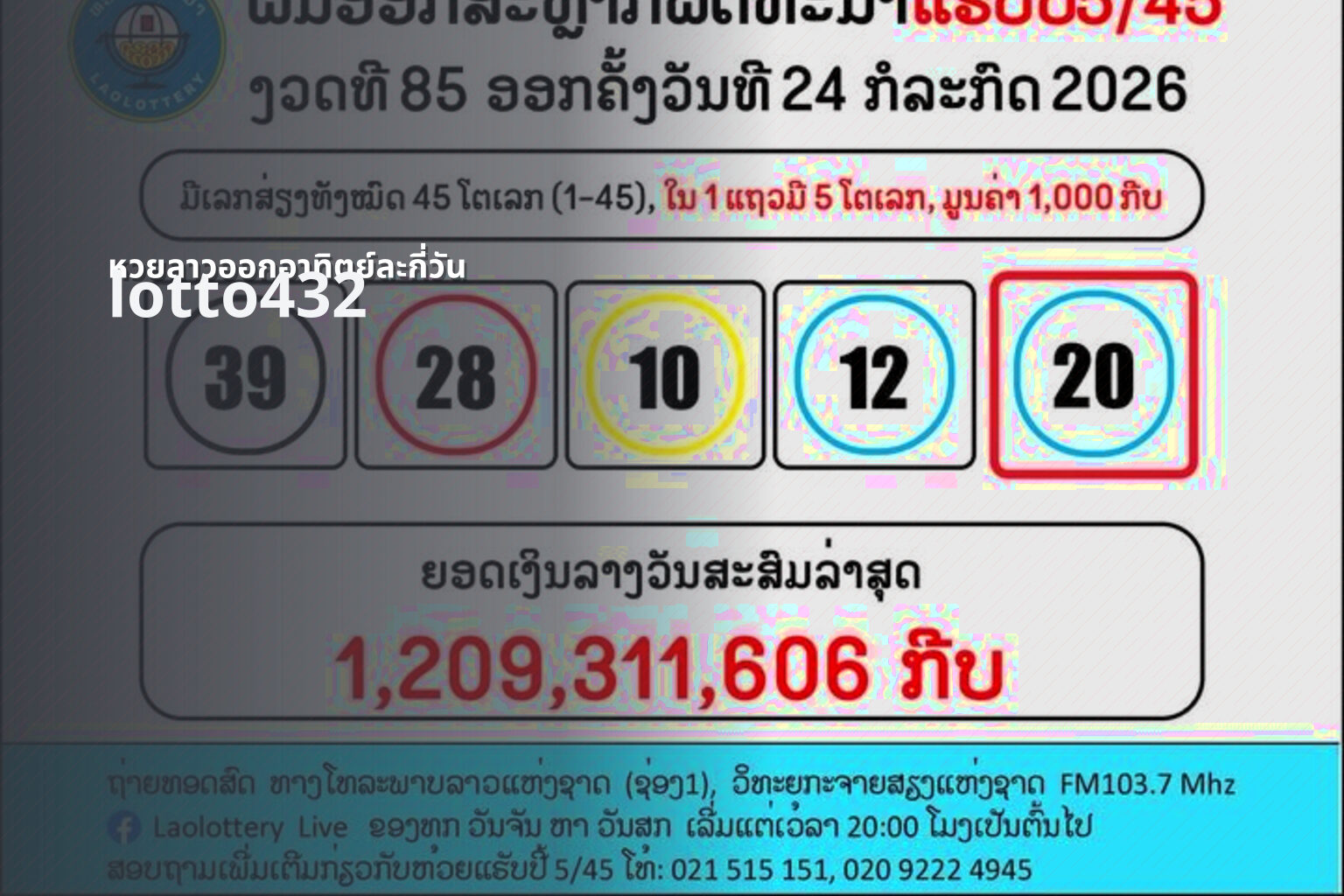 หวยลาวออกอาทิตย์ละกี่วัน - lottery draw frequency
