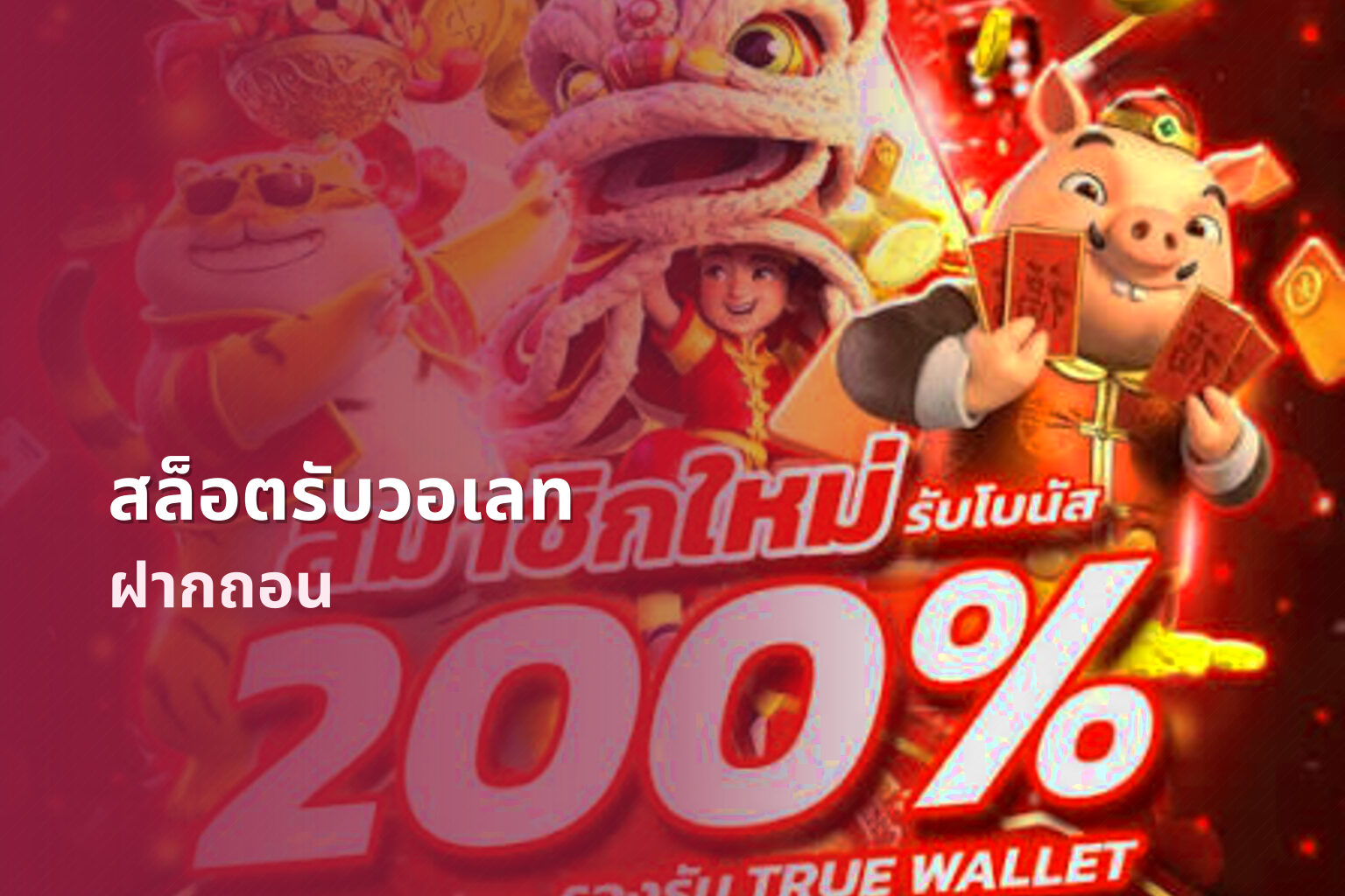 สล็อตรับวอเลท ฝากถอน