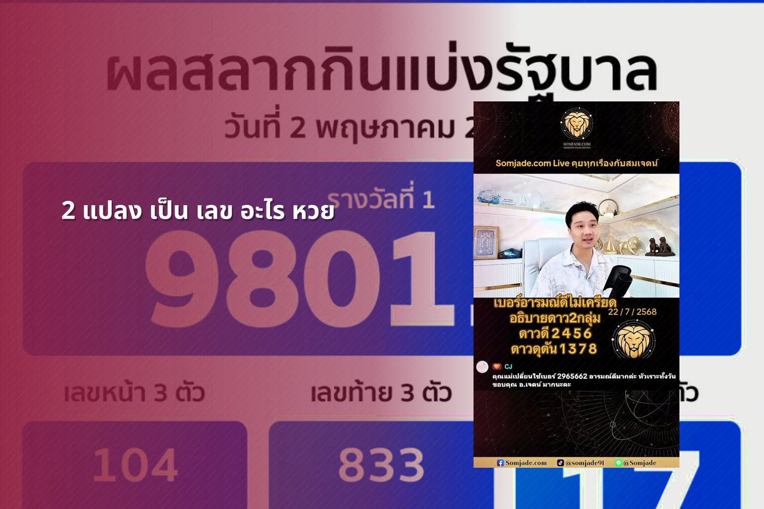 2 แปลง เป็น เลข อะไร หวย - lottery number conversion