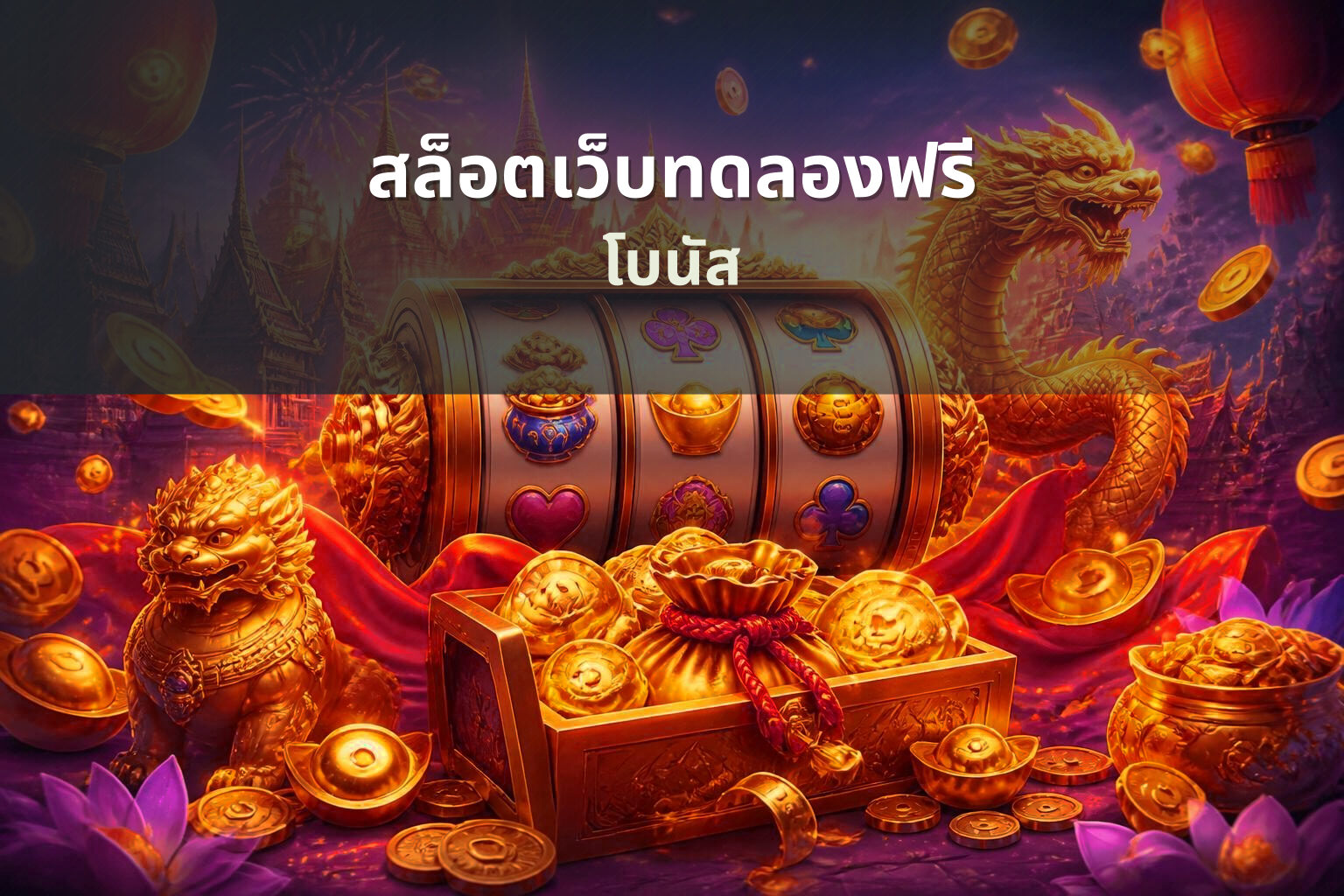 สล็อตเว็บทดลองฟรี โบนัส
