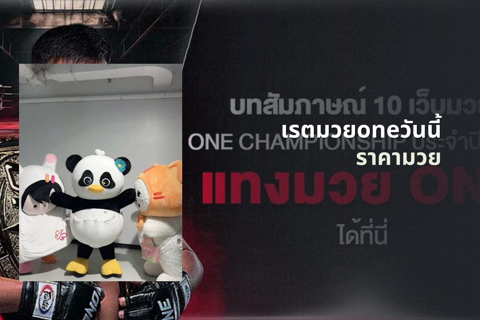 เรตมวยoneวันนี้ - boxing odds