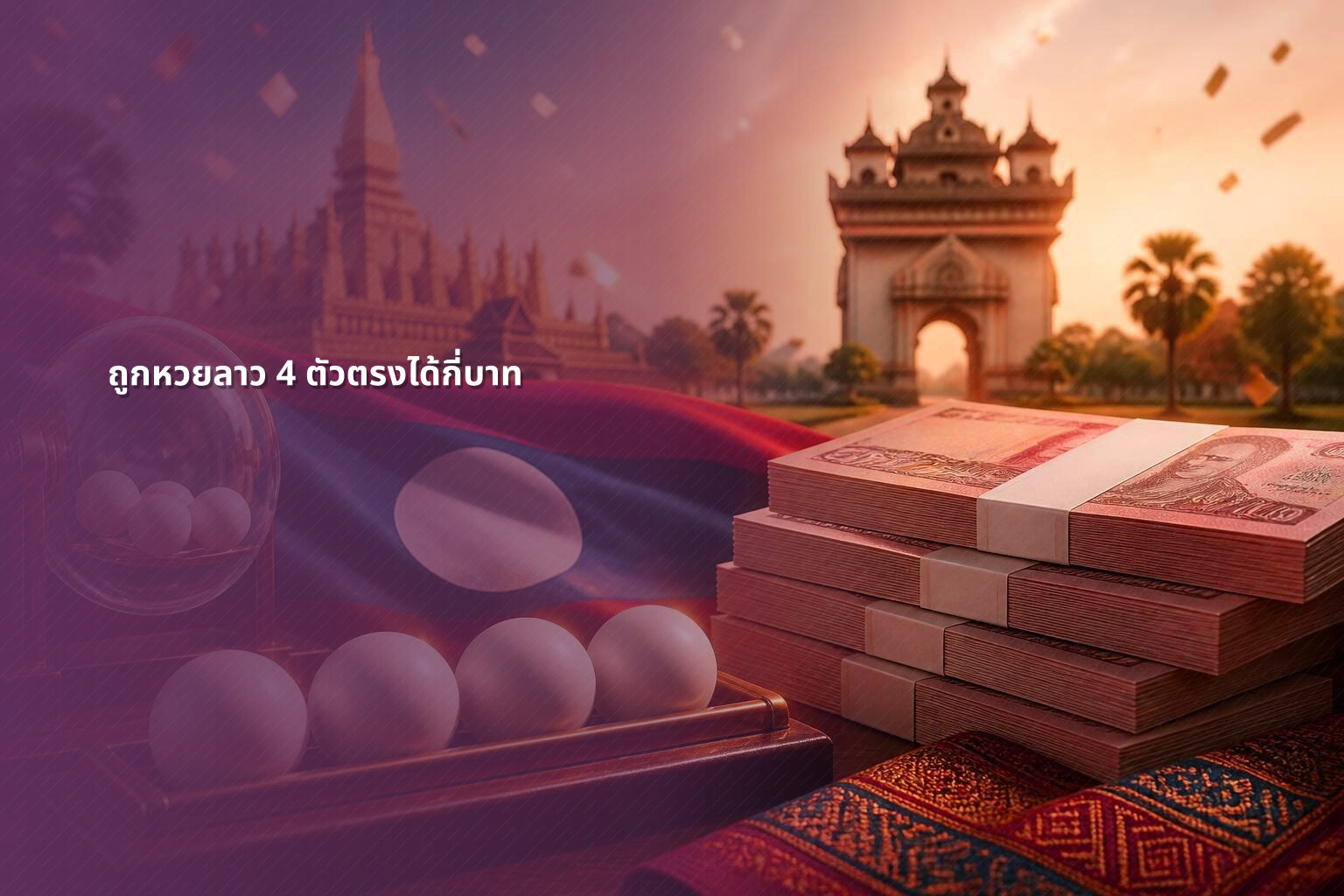 ถูกหวยลาว 4 ตัวตรงได้กี่บาท - หวยลาว
