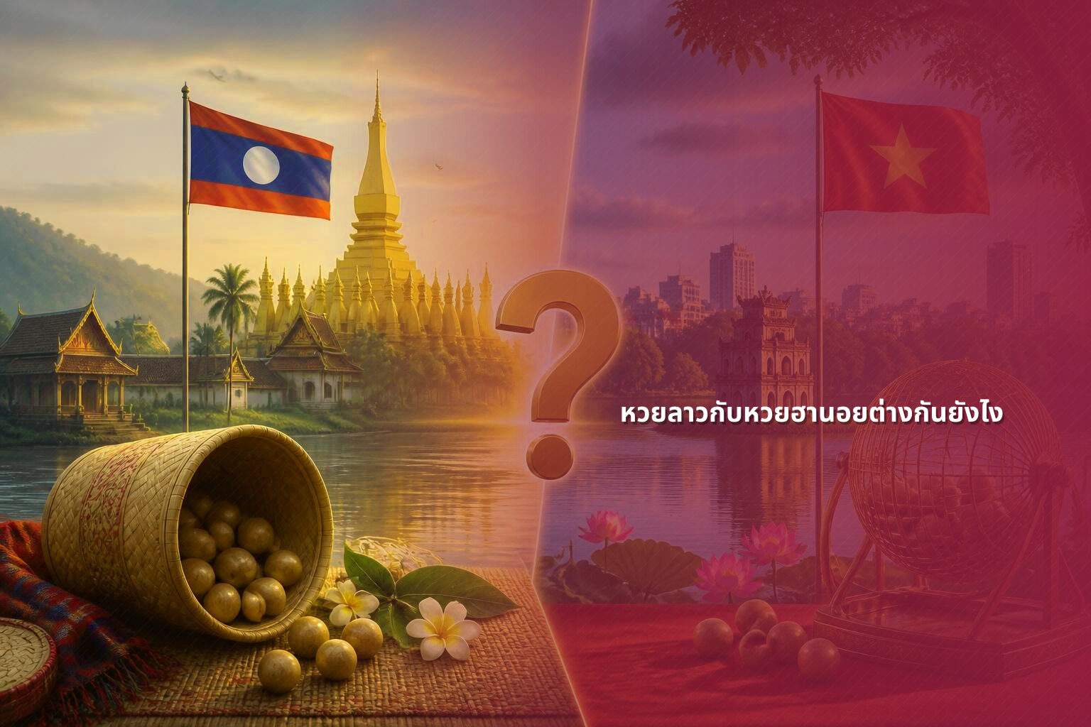 หวยลาวกับหวยฮานอยต่างกันยังไง - หวยลาว