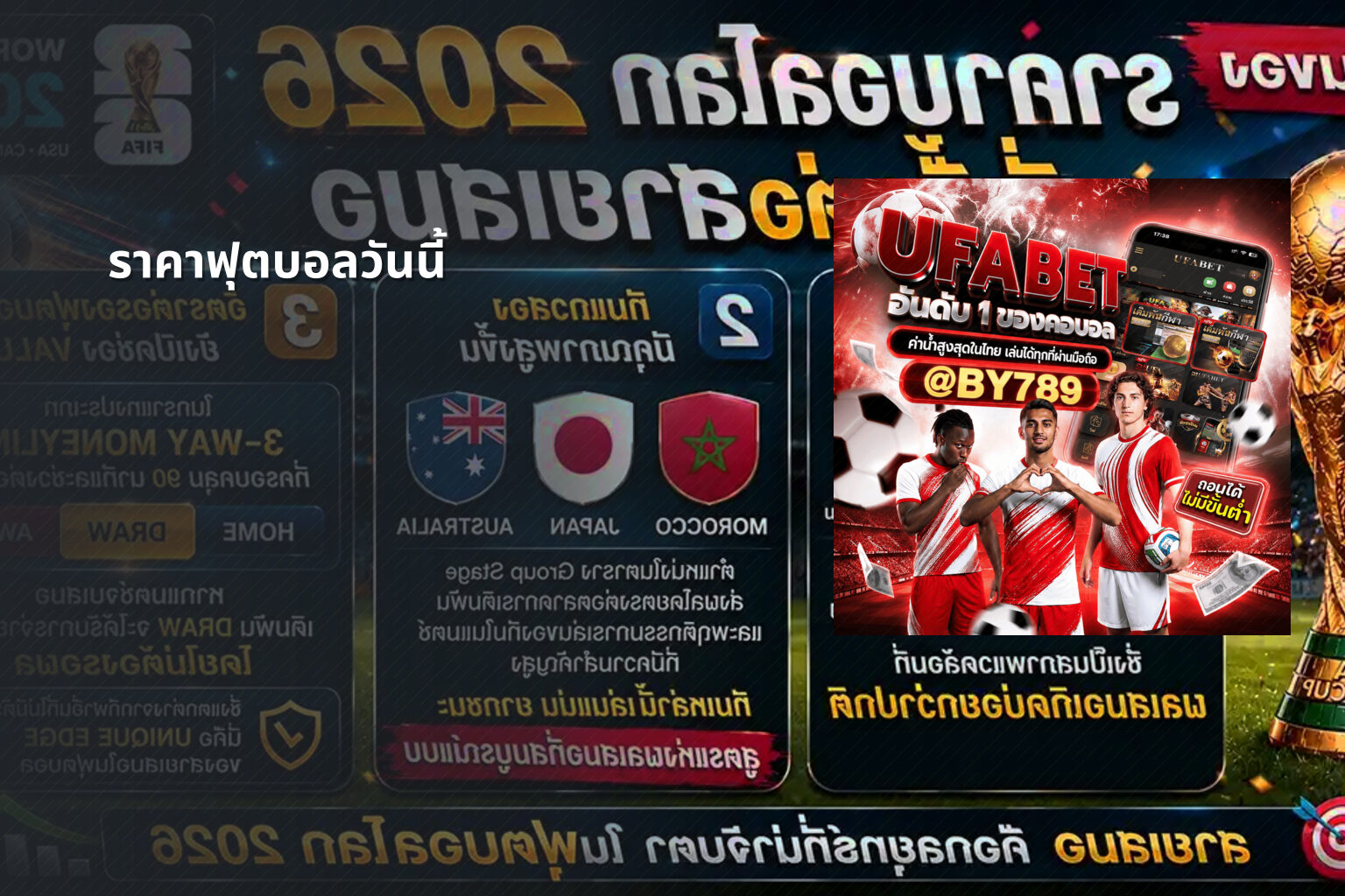 ราคาฟุตบอลวันนี้ - football odds