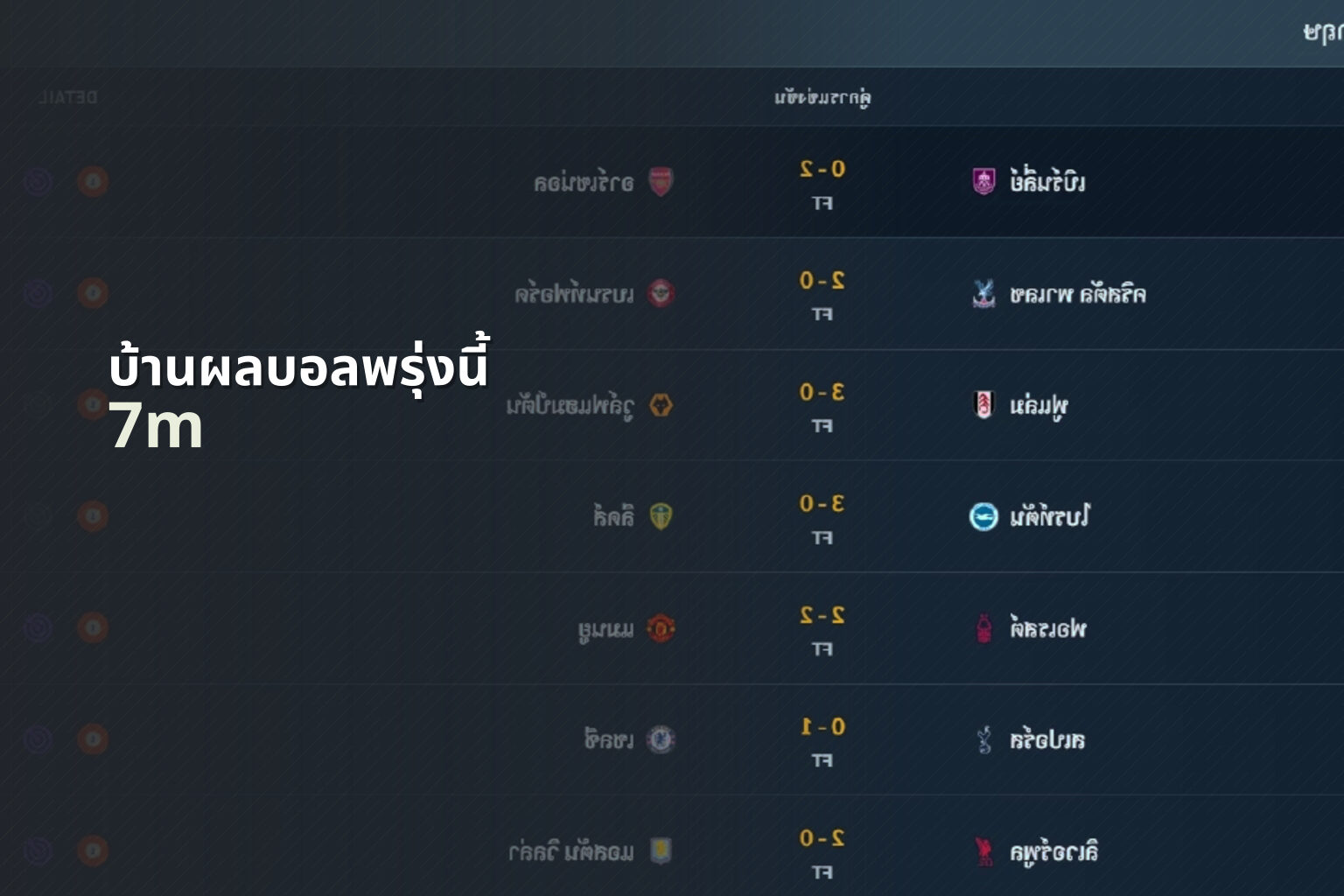 บ้านผลบอลพรุ่งนี้ 7m