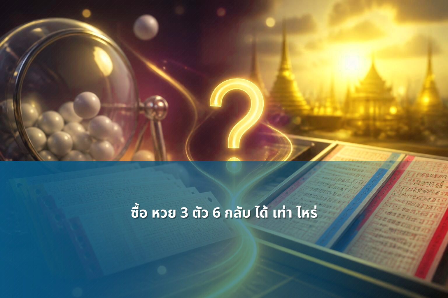 ซื้อ หวย 3 ตัว 6 กลับ ได้ เท่า ไหร่ - lottery payouts