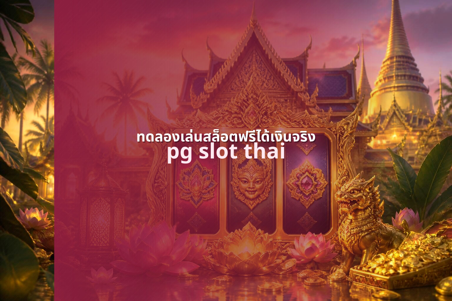 ทดลองเล่นสล็อตฟรีได้เงินจริง pg slot thai