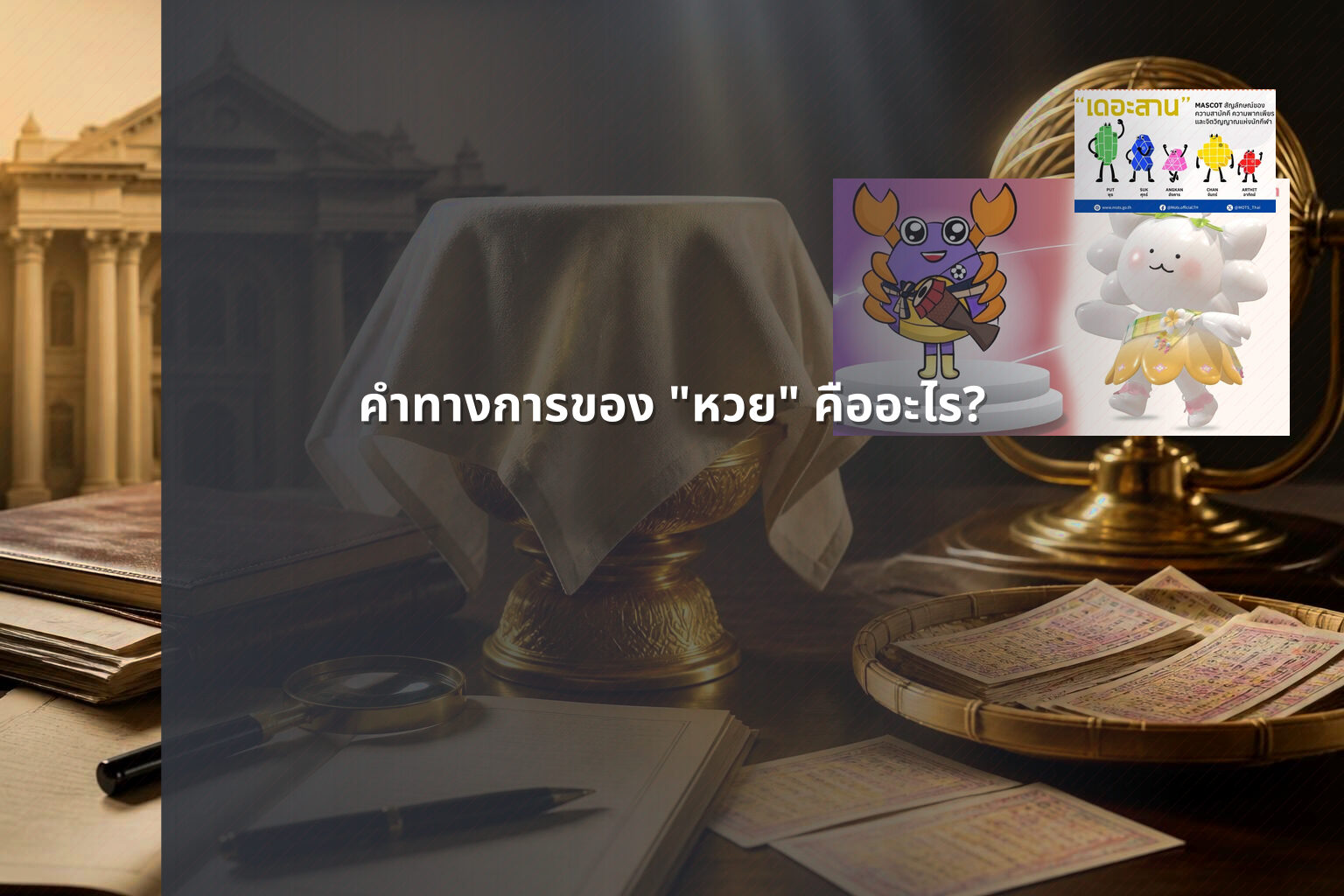 คําทางการของ "หวย" คืออะไร? - คำศัพท์