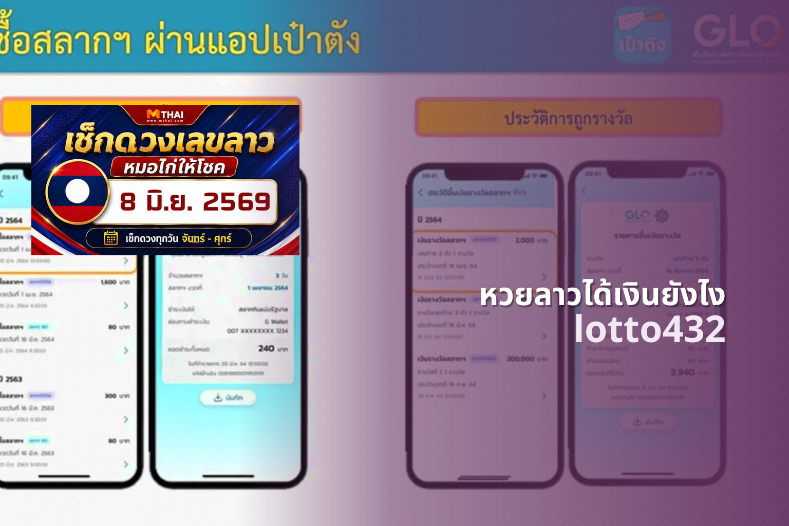 หวยลาวได้เงินยังไง lotto432