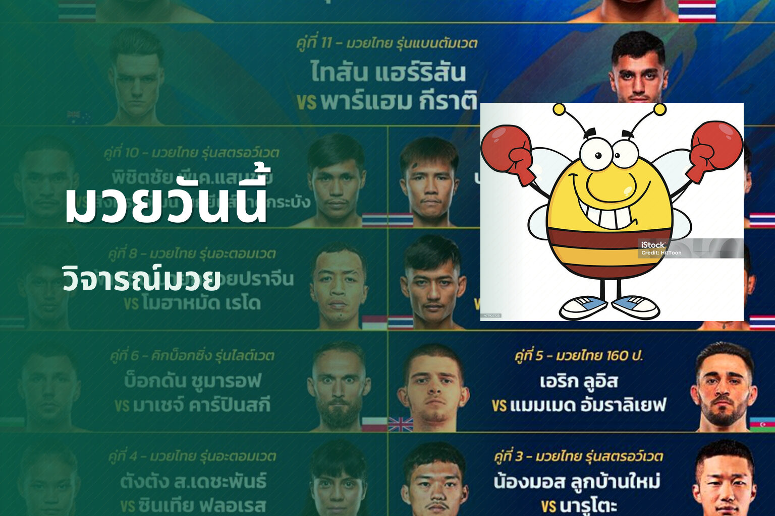 มวยวันนี้ วิจารณ์มวย