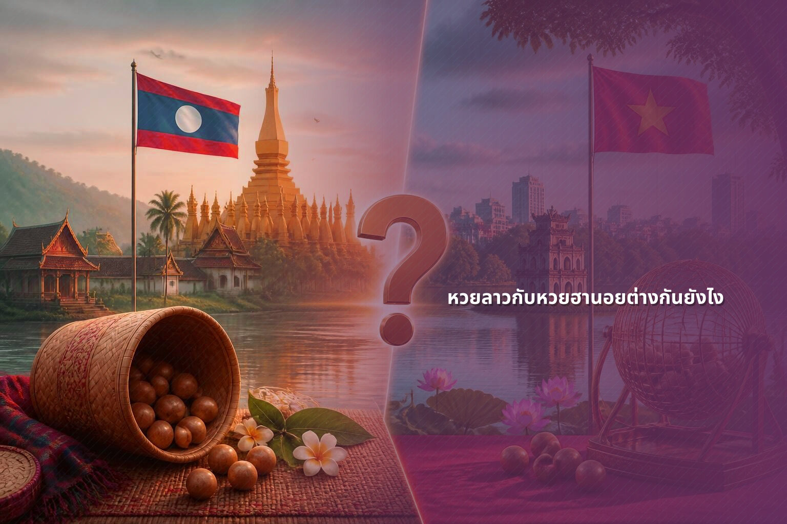 หวยลาวกับหวยฮานอยต่างกันยังไง - หวยลาว