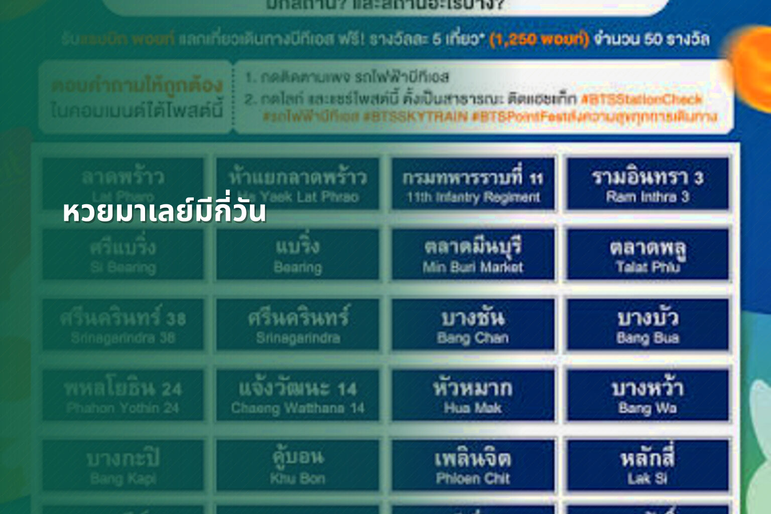 หวยมาเลย์มีกี่วัน - lottery schedule