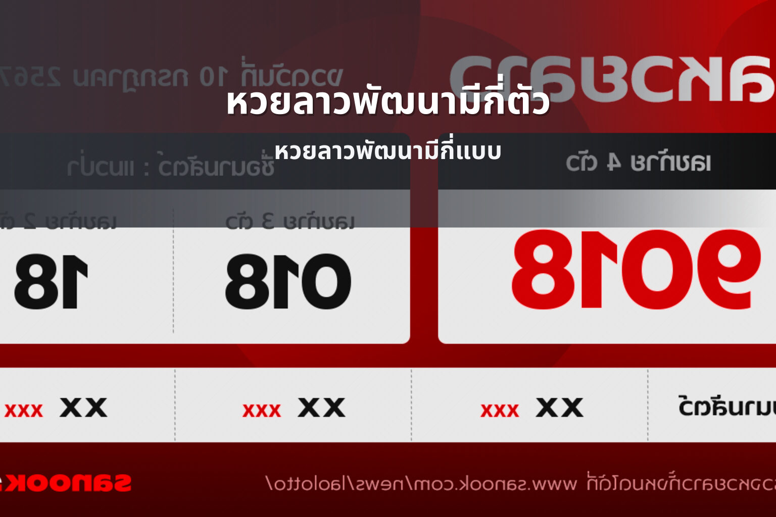 หวยลาวพัฒนามีกี่ตัว - หวยลาว