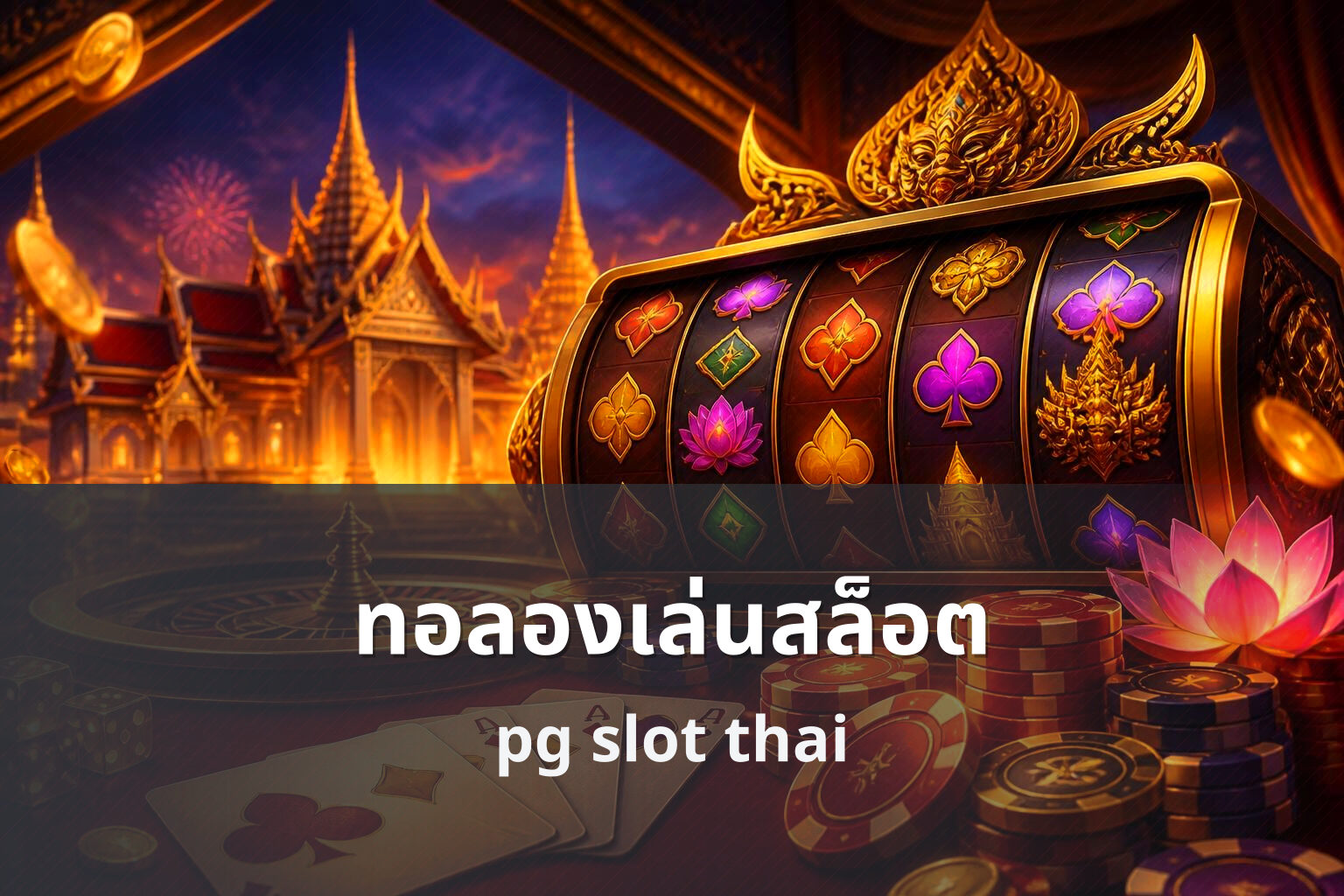 ทอลองเล่นสล็อต pg slot thai