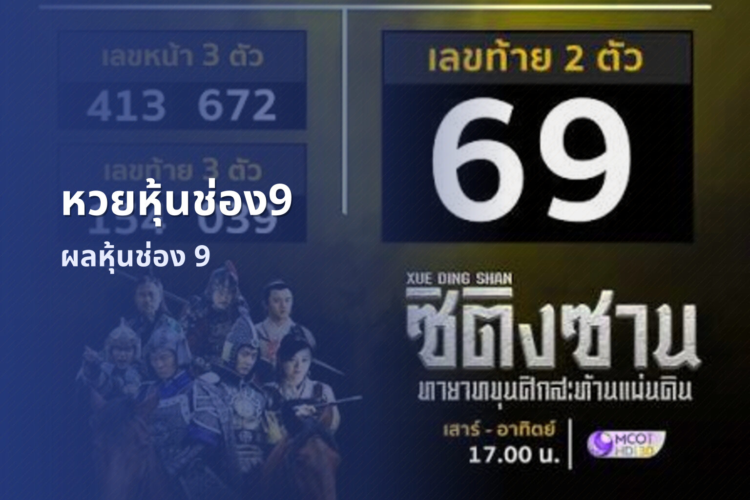 หวยหุ้นช่อง9 - ผลหวยหุ้นไทยช่อง 9 และเลขบนล่างตามรอบประกาศ