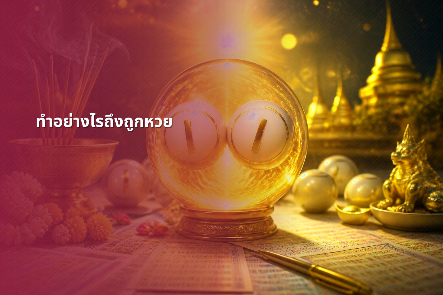 ทำอย่างไรถึงถูกหวย - หวย