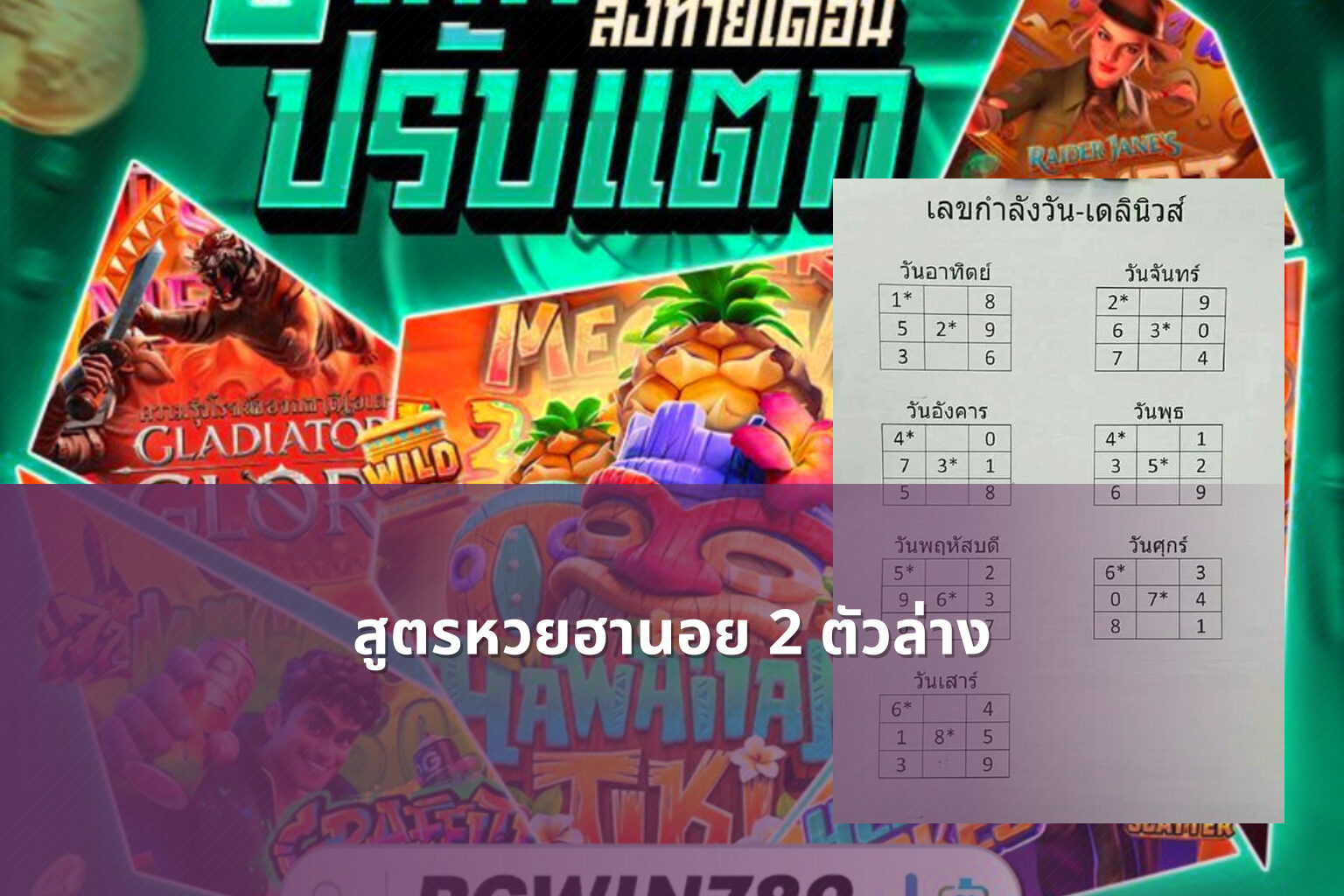 สูตรหวยฮานอย 2 ตัวล่าง - หวยฮานอย