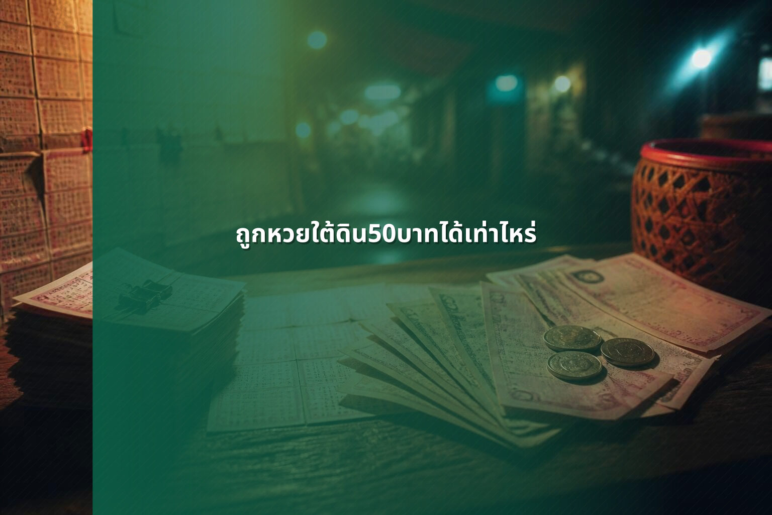 ถูกหวยใต้ดิน50บาทได้เท่าไหร่ - หวยใต้ดิน