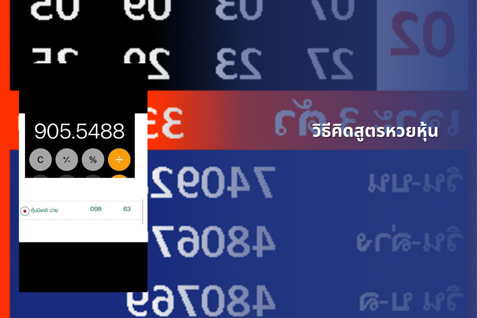 วิธีคิดสูตรหวยหุ้น - หวยหุ้น